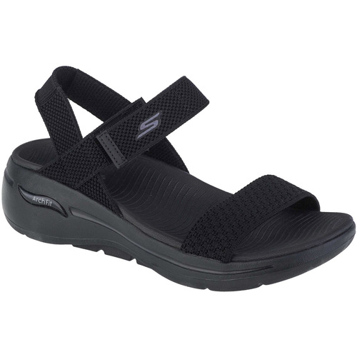 Παπούτσια Γυναίκα Σπορ σανδάλια Skechers Go Walk Arch Fit Sandal - Polished Black
