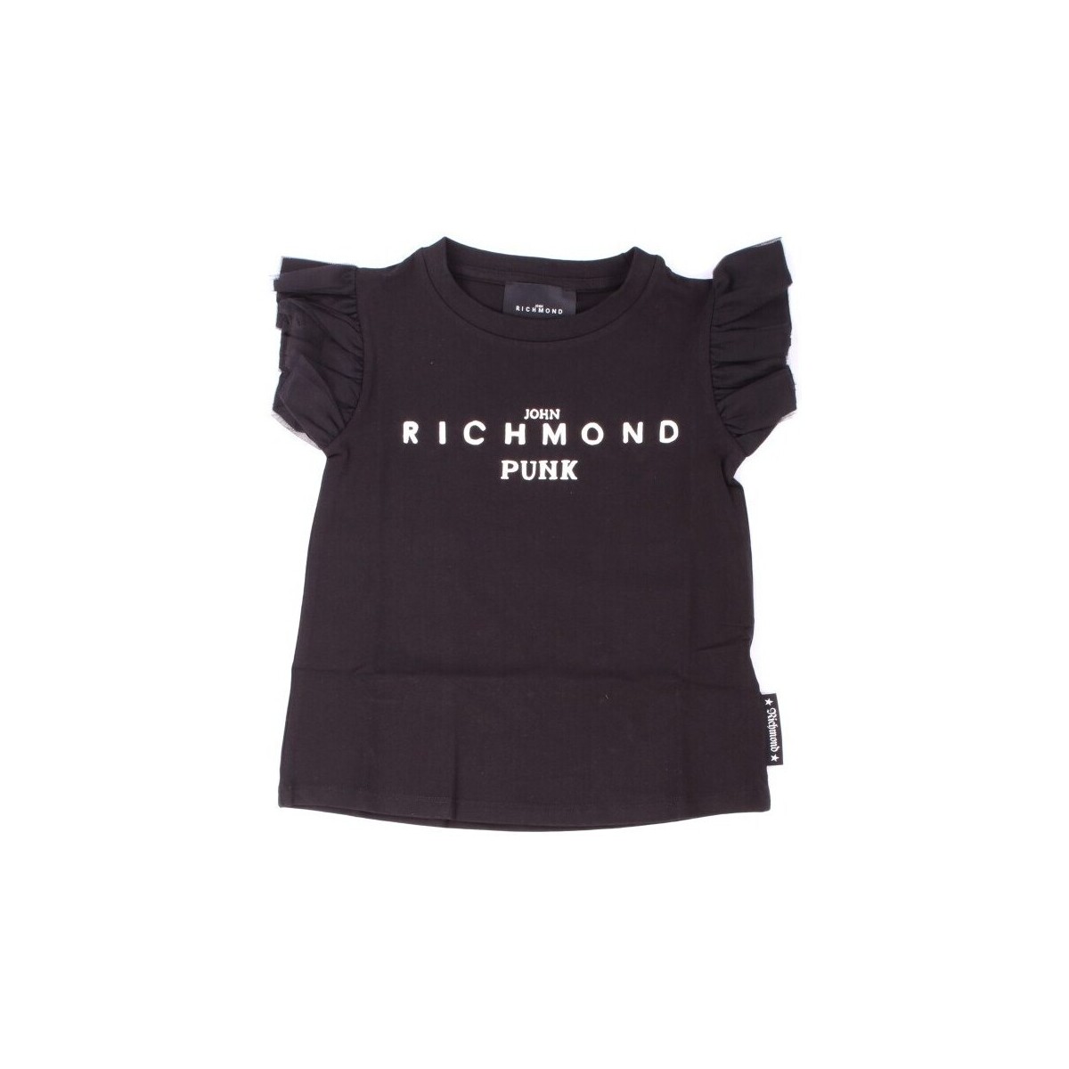 Υφασμάτινα Κορίτσι T-shirt με κοντά μανίκια John Richmond RGP23070TS Black