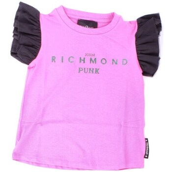 Υφασμάτινα Κορίτσι T-shirt με κοντά μανίκια John Richmond RGP23070TS Ροζ