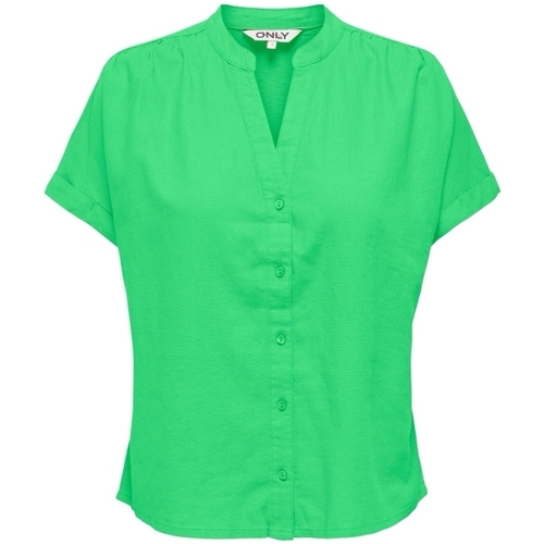 Υφασμάτινα Γυναίκα Μπλούζες Only Nilla-Caro Shirt S/S - Summer Green Green