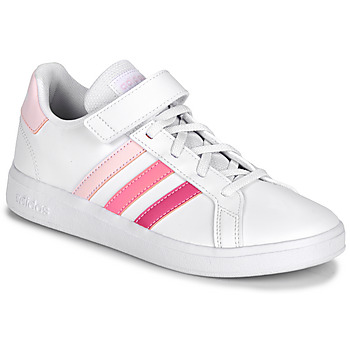 Παπούτσια Κορίτσι Χαμηλά Sneakers Adidas Sportswear GRAND COURT 2.0 EL K Άσπρο / Ροζ