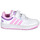 Παπούτσια Κορίτσι Χαμηλά Sneakers Adidas Sportswear HOOPS 3.0 CF C Άσπρο / Ροζ