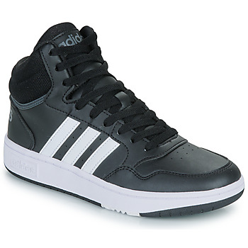 Παπούτσια Αγόρι Ψηλά Sneakers Adidas Sportswear HOOPS MID 3.0 K Black / Άσπρο