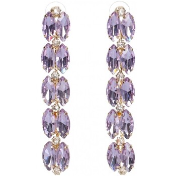 Ρολόγια & Kοσμήματα Γυναίκα Σκουλαρίκια Luna Collection 70625 Violet