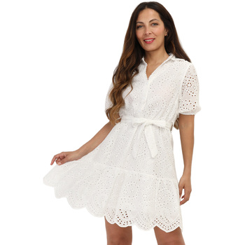 Υφασμάτινα Γυναίκα Φορέματα La Modeuse 66768_P155485 Άσπρο