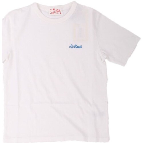Υφασμάτινα Αγόρι T-shirt με κοντά μανίκια Mc2 Saint Barth DOV0002 00481D Άσπρο