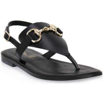 Παπούτσια Γυναίκα Σανδάλια / Πέδιλα S.piero BLACK FLAT SANDAL Black