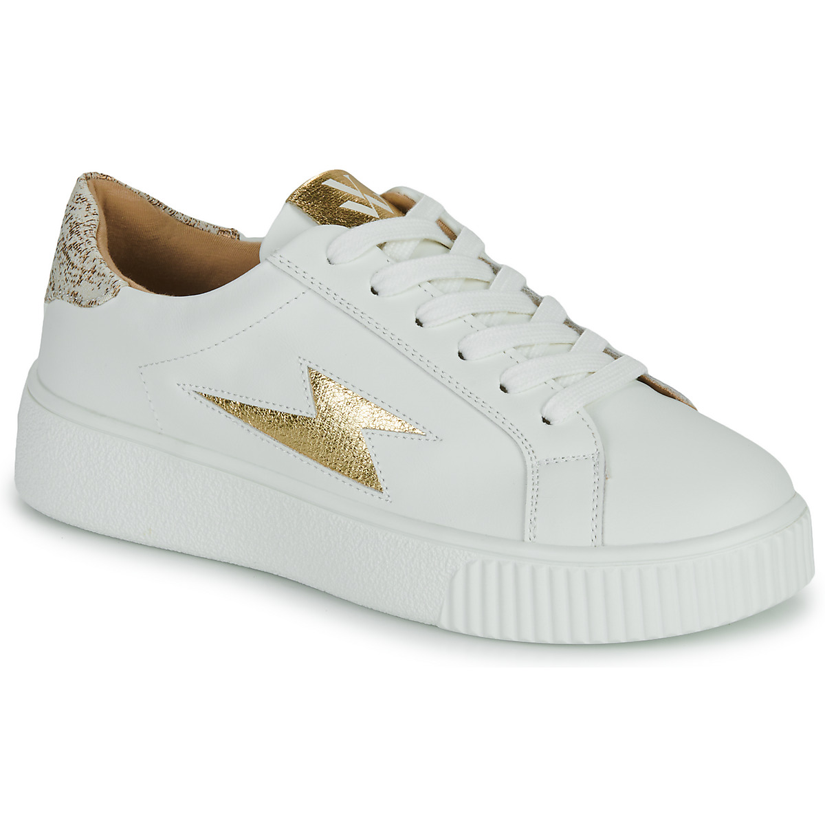 Παπούτσια Γυναίκα Χαμηλά Sneakers Vanessa Wu JOYCE Άσπρο / Gold