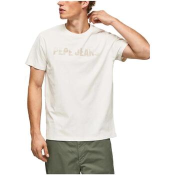 Υφασμάτινα Άνδρας T-shirt με κοντά μανίκια Pepe jeans  Άσπρο