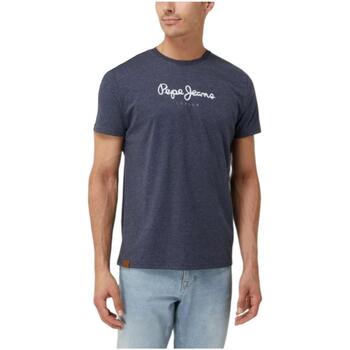 Υφασμάτινα Άνδρας T-shirt με κοντά μανίκια Pepe jeans  Μπλέ