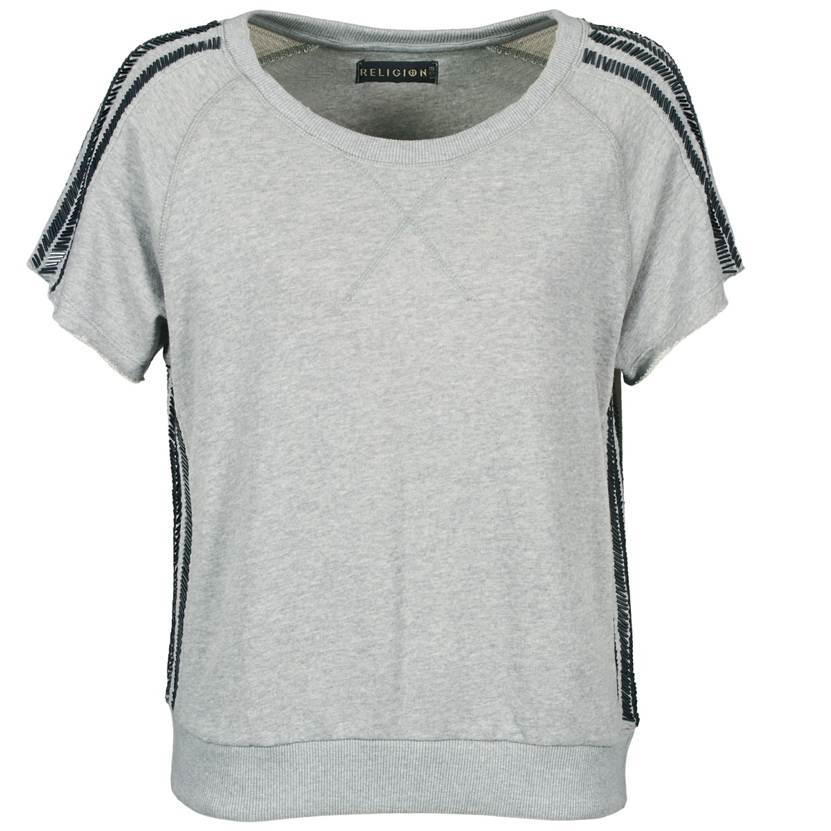 Υφασμάτινα Γυναίκα T-shirt με κοντά μανίκια Religion B114HRW02 Grey