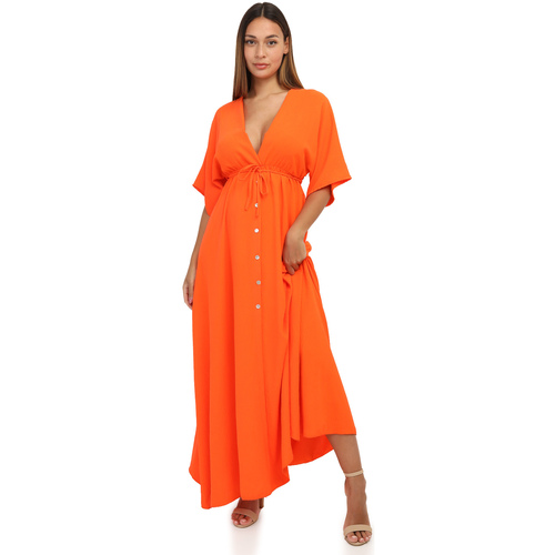 Υφασμάτινα Γυναίκα Φορέματα La Modeuse 66762_P155477 Orange