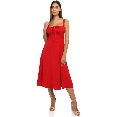 Υφασμάτινα Γυναίκα Φορέματα La Modeuse 67013_P155785 Red