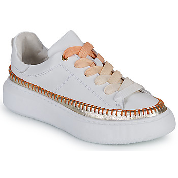 Παπούτσια Γυναίκα Χαμηλά Sneakers JB Martin FLEUR Veau / Άσπρο / Orange
