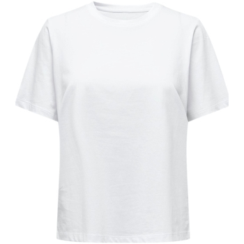 Υφασμάτινα Γυναίκα Φούτερ Only T-Shirt  S/S Tee -Noos - White Άσπρο