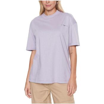 Υφασμάτινα Γυναίκα T-shirt με κοντά μανίκια Calvin Klein Jeans  Violet