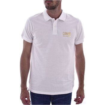Υφασμάτινα Άνδρας T-shirts & Μπλούζες Roberto Cavalli QXH01F KB002 Άσπρο