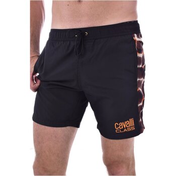 Υφασμάτινα Άνδρας Μαγιώ / shorts για την παραλία Roberto Cavalli QXH00M SB053 Black