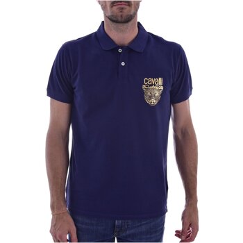 Υφασμάτινα Άνδρας T-shirts & Μπλούζες Roberto Cavalli QXH01G KB002 Μπλέ