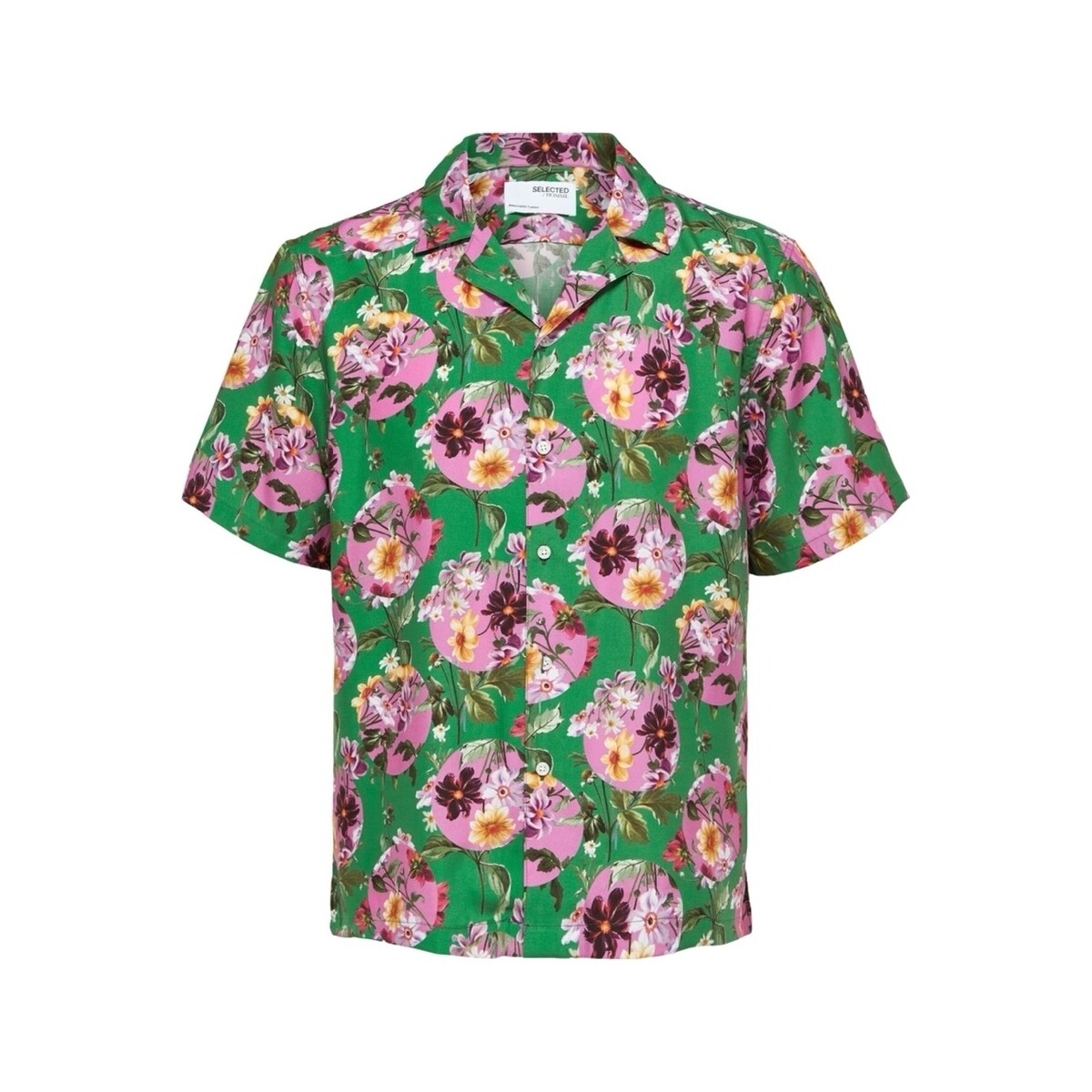 Πουκάμισο με μακριά μανίκια Selected Relax Liam Shirt - Jolly Green