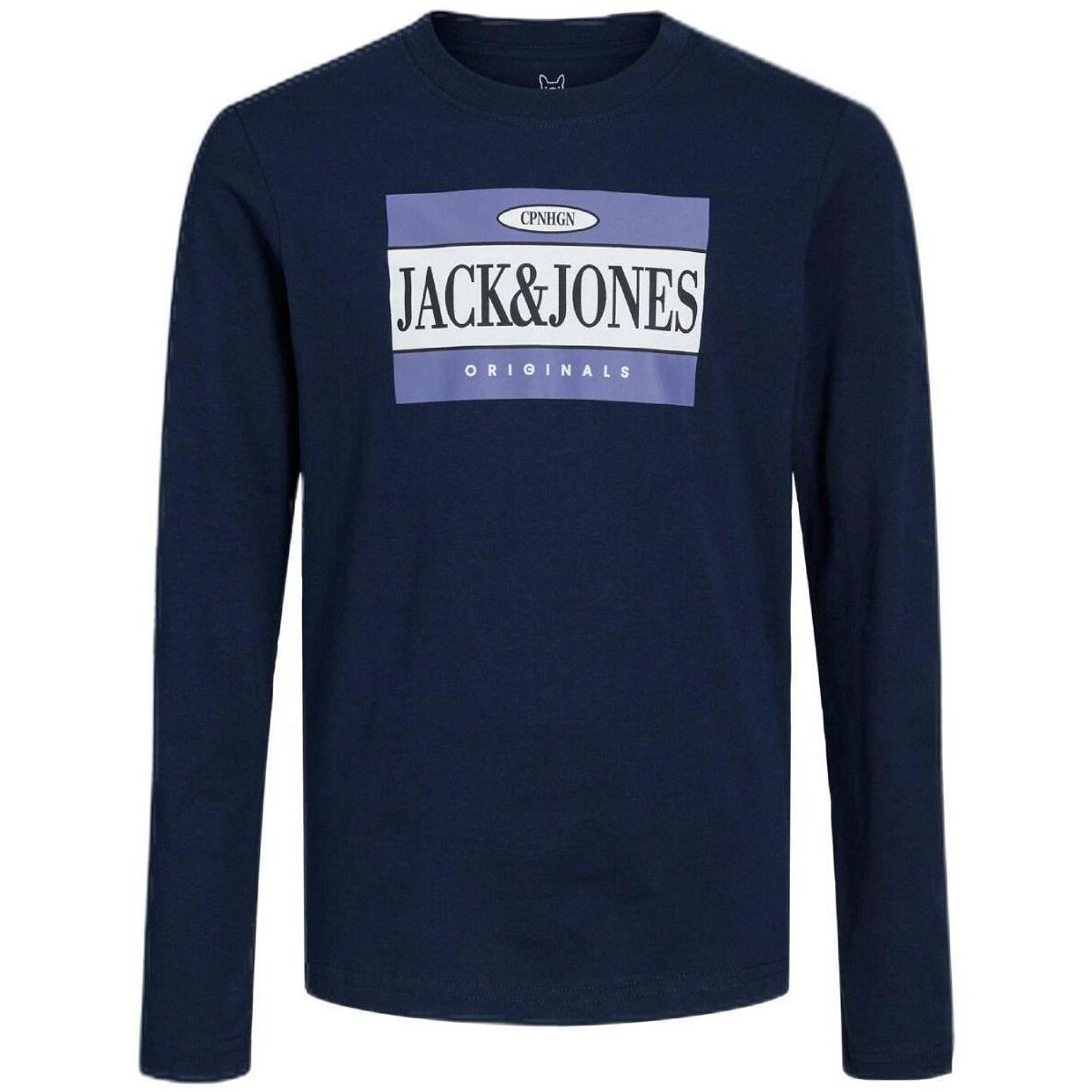 Υφασμάτινα Αγόρι T-shirt με κοντά μανίκια Jack & Jones  Μπλέ