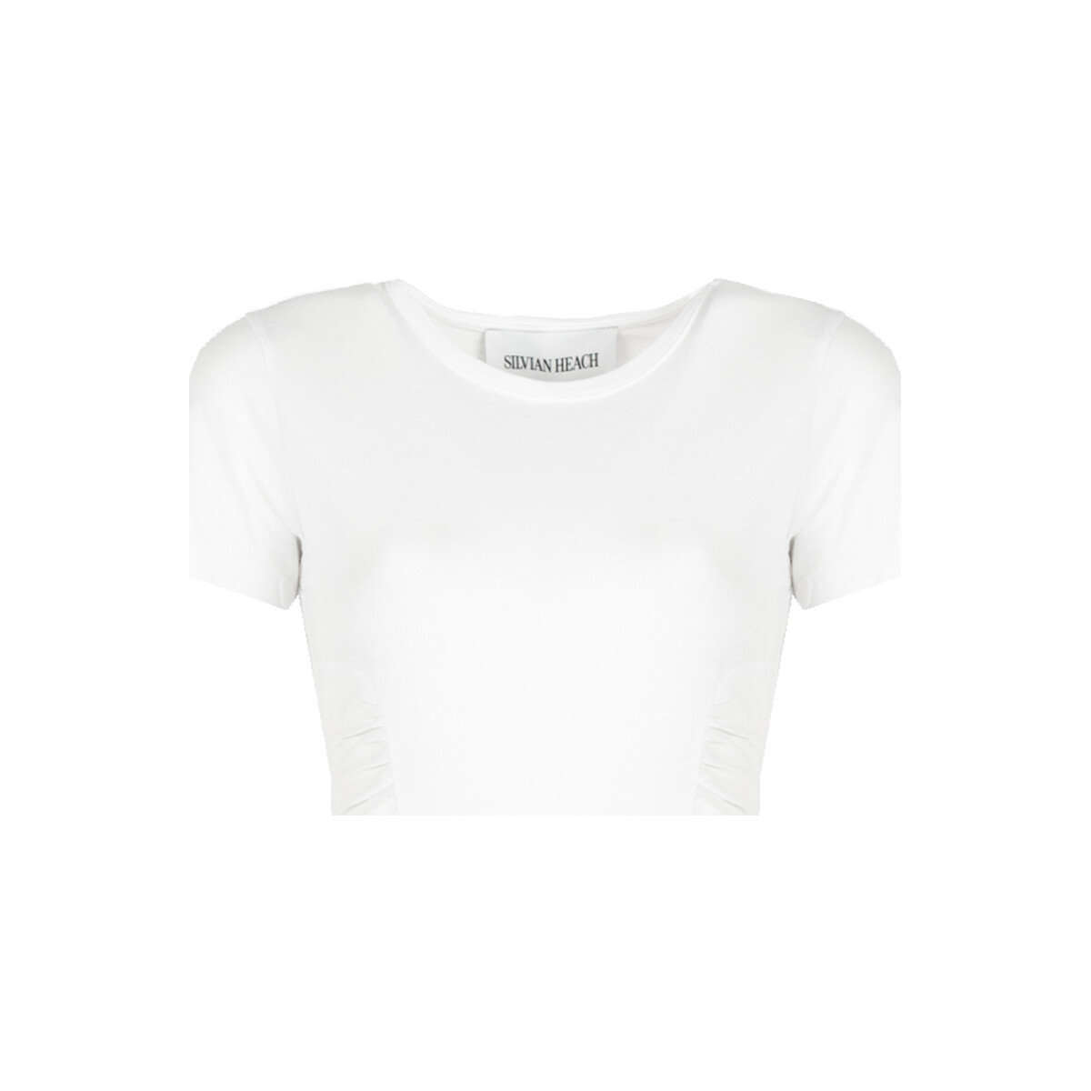 Υφασμάτινα Γυναίκα Κοντά Φορέματα Silvian Heach CVP23124VE Άσπρο