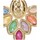 Ρολόγια & Kοσμήματα Γυναίκα Σκουλαρίκια Luna Collection 71014 Multicolour