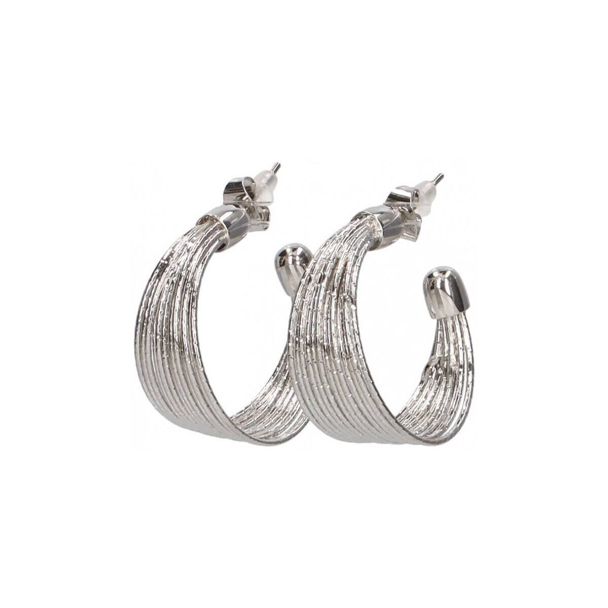 Ρολόγια & Kοσμήματα Γυναίκα Σκουλαρίκια Luna Collection 71055 Silver
