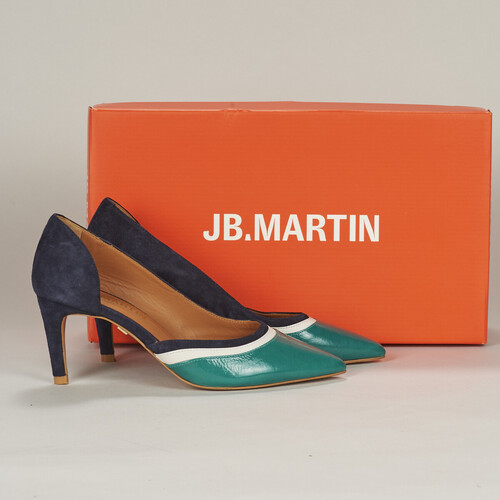 Παπούτσια Γυναίκα Γόβες JB Martin ETNA Chevre / Velours / Marine / Craie / Emeraude