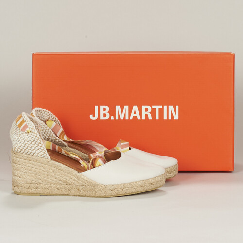 Παπούτσια Γυναίκα Εσπαντρίγια JB Martin VISALIA Nappa / Craie / Lacets / Bonbon
