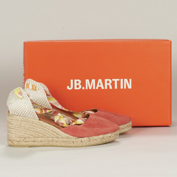 Παπούτσια Γυναίκα Εσπαντρίγια JB Martin VISALIA Velours / Ροζ / Lacets / Bonbon
