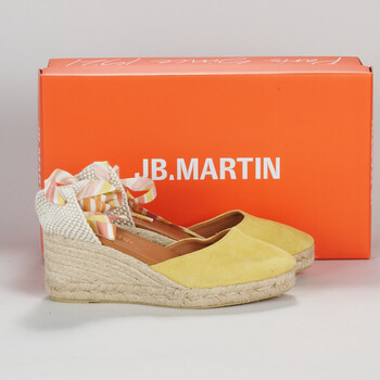 Παπούτσια Γυναίκα Εσπαντρίγια JB Martin VISALIA Velours / Yellow / Lacets / Bonbon
