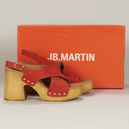 Παπούτσια Γυναίκα Σαμπό JB Martin AIMEE Croute / Velours / Corail
