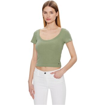 Υφασμάτινα Γυναίκα T-shirts & Μπλούζες Guess W3GP21 KAQL2 Green