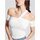 Υφασμάτινα Γυναίκα T-shirts & Μπλούζες Guess W3GP12 KBEM0 Άσπρο