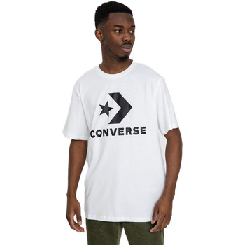 Υφασμάτινα Αμάνικα / T-shirts χωρίς μανίκια Converse Logo Chev Tee Άσπρο