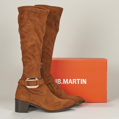 Παπούτσια Γυναίκα Μπότες για την πόλη JB Martin LEONOR Toile / Suede / St / Camel