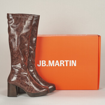 Παπούτσια Γυναίκα Μπότες για την πόλη JB Martin VIENNE Toile / Vintage / St / Cognac