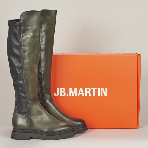 Παπούτσια Γυναίκα Μπότες για την πόλη JB Martin OLYMPE Veau / Kaki / Stretch / Black