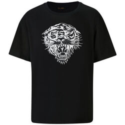 Υφασμάτινα Άνδρας T-shirt με κοντά μανίκια Ed Hardy Tiger glow tape crop tank top black Black