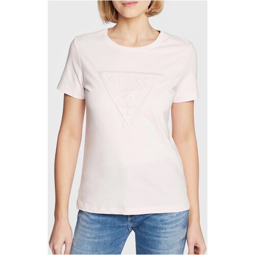 Υφασμάτινα Γυναίκα T-shirts & Μπλούζες Guess W3RI19 I3Z14 Ροζ