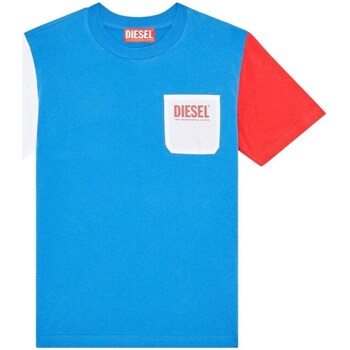 Υφασμάτινα Αγόρι T-shirt με κοντά μανίκια Diesel J01296-0DAYD Μπλέ