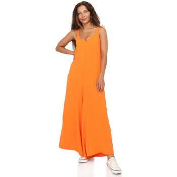 Υφασμάτινα Γυναίκα Ολόσωμες φόρμες / σαλοπέτες La Modeuse 67356_P156404 Orange