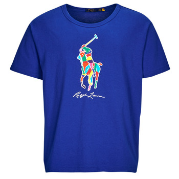 Υφασμάτινα Άνδρας T-shirt με κοντά μανίκια Polo Ralph Lauren TSHIRT MANCHES COURTES BIG POLO PLAYER Μπλέ