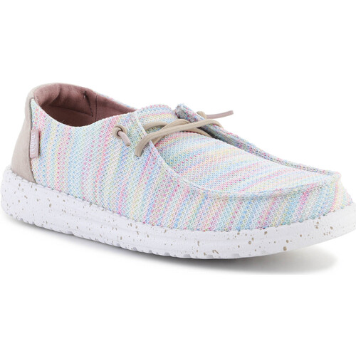 Παπούτσια Γυναίκα Χαμηλά Sneakers HEYDUDE WENDY SOX 40078-AURORA WHITE Multicolour