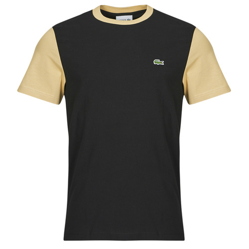 Υφασμάτινα Άνδρας T-shirt με κοντά μανίκια Lacoste TH1298 Black / Μπεζ