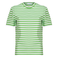 Υφασμάτινα Γυναίκα T-shirt με κοντά μανίκια Lacoste TF2594 Green / Άσπρο