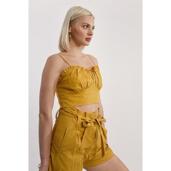 Υφασμάτινα Γυναίκα T-shirts & Μπλούζες Molly Bracken LA1034BBP Yellow