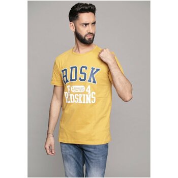 Υφασμάτινα Άνδρας T-shirt με κοντά μανίκια Redskins JOHNS HONDA Yellow