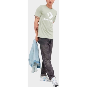 Υφασμάτινα Αμάνικα / T-shirts χωρίς μανίκια Converse Logo Chev Tee Green